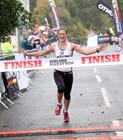 Victoria Nealon (Rugby) winning the Kielder Marathon for the second year.